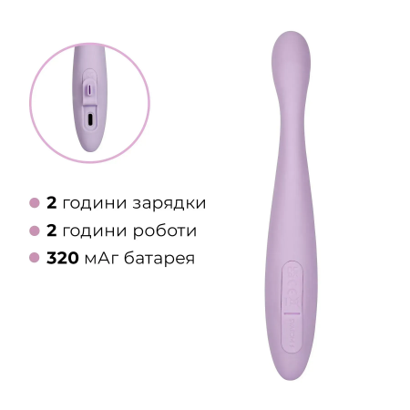 фото Смарт-вібратор SX0685 точки G Svakom Cici 2 Lilac, підігрів до 38 °C
