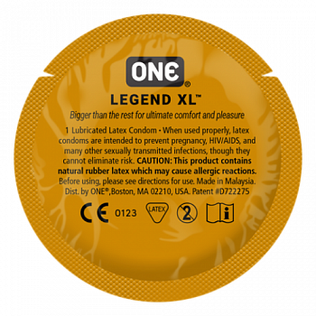 Презерватив ONE Legend XL (збільшений розмір) 