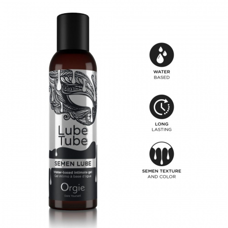 фото Лубрикант з імітацією сперми Orgie Lube Tube Semen Lube, 150 мл, водна основа