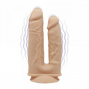 Фалоімітатор із вібрацією SilexD Double Gusto Flesh Motor (Model 1 size 8")