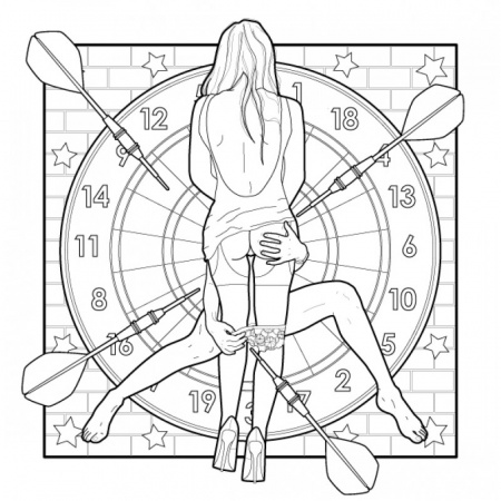 фото Розмальовка для дорослих       «Only girls»