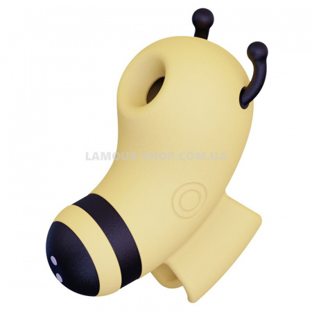 фото Вакуумний стимулятор із мікрострумами CuteVibe Beebe Yellow, на палець