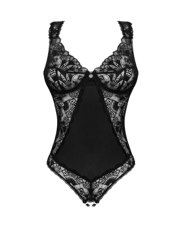фото Боді Obsessive Donna Dream crotchless teddy XS/S Black