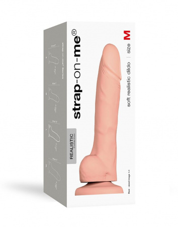 фото Фалоімітатор Strap-On-Me SOFT REALISTIC DILDO Vanilla - Size M