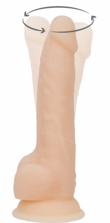 фото Фалоімітатор Naked ADDICTION James 8″ Rotating & Vibrating Do
