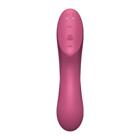 фото Вакуумний стимулятор із вібрацією Satisfyer Curvy Trinity 3 Red