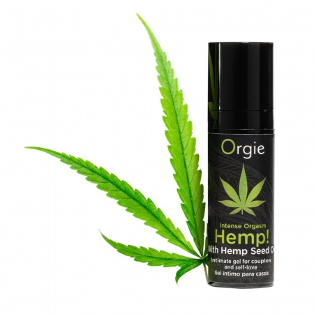 фото Збуджувальний гель для пар Orgie Hemp! Intense Orgasm, 15 мл, тепло-холод
