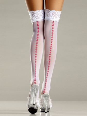 фото Чулки белые M