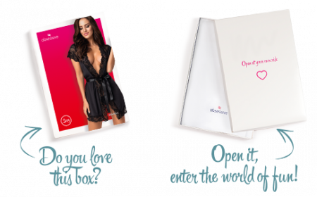 фото Пеньюар на поясі Obsessive 810-PEI–1 peignoir black S/M, чорний