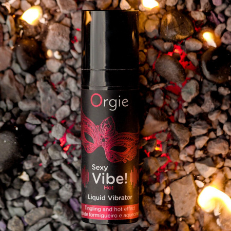 фото Рідкий вібратор Orgie Sexy Vibe! Hot, 15 мл, зігрівальний