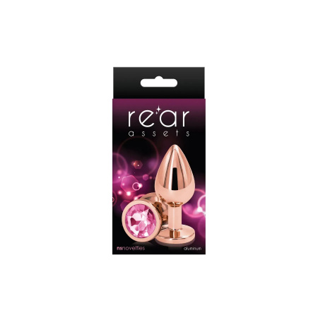 фото Анальна пробка NS Novelties Rear Assets - Rose Gold - Medium - Pink