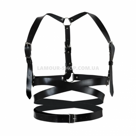 фото Шкіряна портупея  Art of Sex - Melani Leather harness, Чорна L-2XL