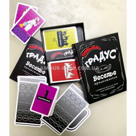 фото Застільна гра для компанії «Підвищуємо Градус» (RU)