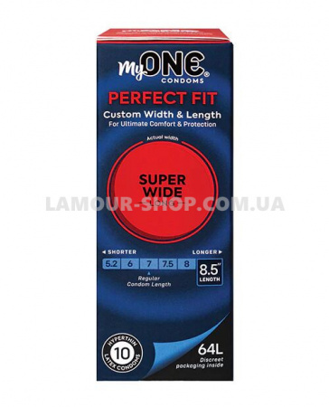 фото Презервативи My ONE Super Wide & Long 1шт