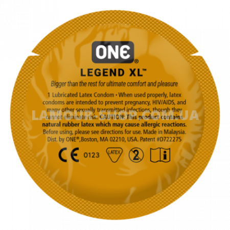фото Презерватив ONE Legend XL (большой) 