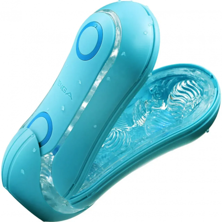 фото Мастурбатор Tenga Flip Orb — Ocean Blue, з можливістю зміни тиску та кульками