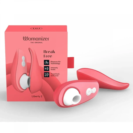 фото Вакуумний кліторальний стимулятор Womanizer Liberty 2 Vibrant Rose, 8 режимів