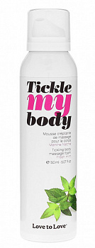 Массажная пена Love To Love Tickle My Body Fresh Mint 150 мл