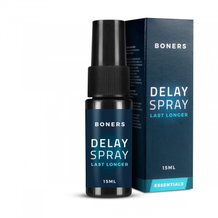 фото Спрей-пролонгатор Boners Delay Spray 15 мл, легкий анестетик лаурет-9 + метил лактат