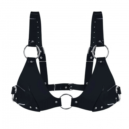 фото Ліф класичний вініловий Feral Feelings - Bikini Top Black