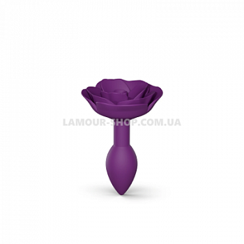 Силіконова анальна пробка Love To Love OPEN ROSES S SIZE - PURPLE RAIN