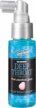 Спрей для мінету Doc Johnson GoodHead DeepThroat Spray - Cotton Candy 59 мл