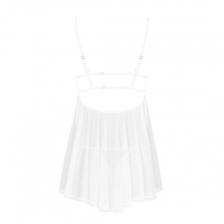 фото Пеньюар і трусики Obsessive Heavenlly babydoll & thong M/L