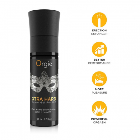 фото Гель для стимуляції члена Orgie Xtra Hard Power Gel For Him, 50 мл