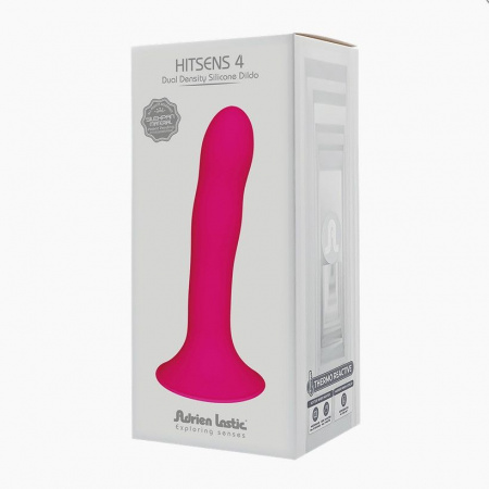 фото Фалоімітатор Adrien Lastic Hitsens 4 Pink,  для страпона, діаметр 3.7см, 
