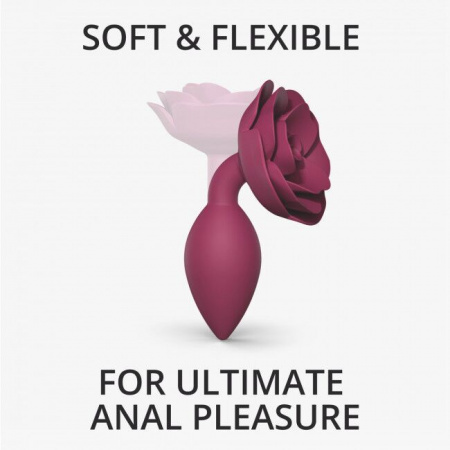 фото Силиконовая анальная пробка Love To Love OPEN ROSES M SIZE - PLUM STAR