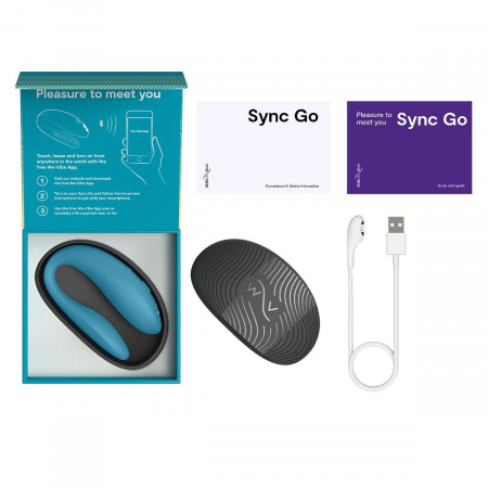 фото Смарт-вібратор для пар We-Vibe Sync GO Turquoise