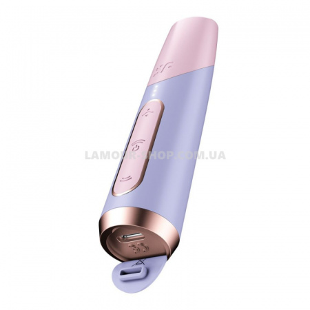 фото Вакуумний стимулятор Satisfyer Bold Kiss Violet, технологія 3D Air Pulse, 30