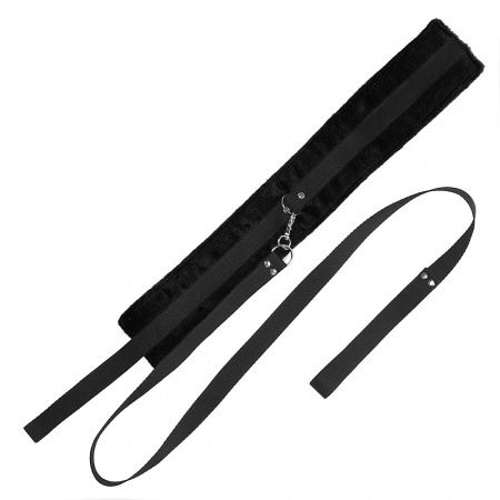 фото Набір, нашийник з повідцем та маска Art of Sex - Soft Touch Light, Чорний