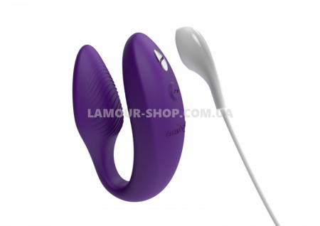 фото Смарт-вібратор для пар We-Vibe Sync 2 Purple, 10 віброрежимів, пульт ДК