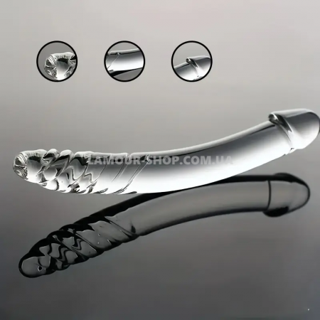 фото Подвійний скляний ділдо