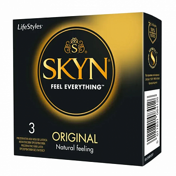 Безлатексні преміум-презервативи SKYN Original 3 шт