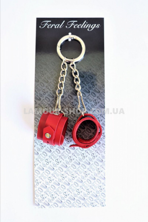 фото Брелок Наручники Червоний