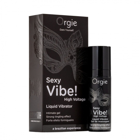 фото Рідкий вібратор Orgie Sexy Vibe! High Voltage, 15 мл, ефект мурашок