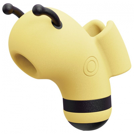 фото Вакуумний стимулятор із мікрострумами CuteVibe Beebe Yellow, на палець