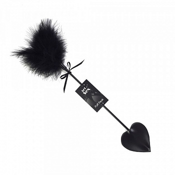 Лоскітка з ляпалкою Піка Art of Sex - Puff Peak, колір Чорний