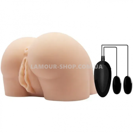 фото Мастурбатор з двома отворами і вібрацією "Crazy Bull"