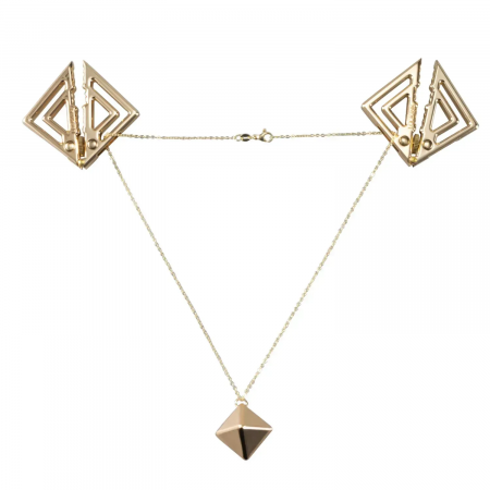 фото Затискачі для сосків LOCKINK Adjustable Nipple Clamps with Heavy P