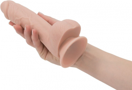фото Фалоімітатор на присосці ADDICTION — Mark 7,5″ Dildo With Balls, Beige