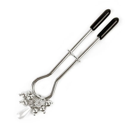 фото Затискач  для клітора Art of Sex - Pearl Drop, Срібло