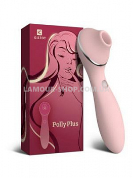 Вакуумний вібратор KisToy Polly Plus Pink