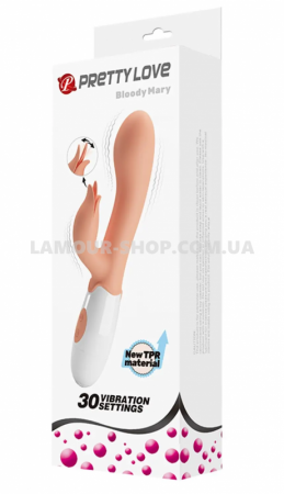 фото Вібратор із стимулятором клітора Pretty Love - Bloody Mary
