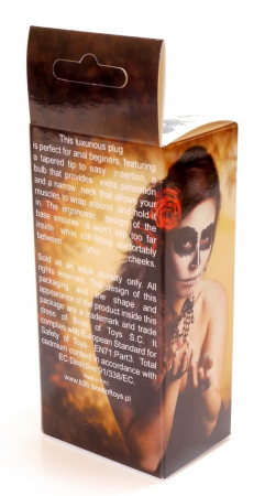 фото Анальна пробка Boss Series - Jewellery Dark Silver BUTT PLUG Red