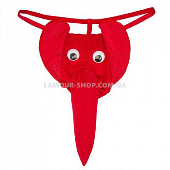 Чоловічі еротичні труси Слоник Червоні Чоловічі еротичні труси Слоник Червоні