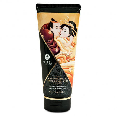 фото Масажний крем Shunga Kissable Massage Cream - Almond Sweetness (200 мл)