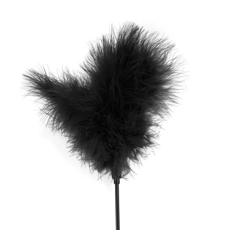 фото Лоскітка  з пером індика Art of Sex – Feather Paddle, чорна